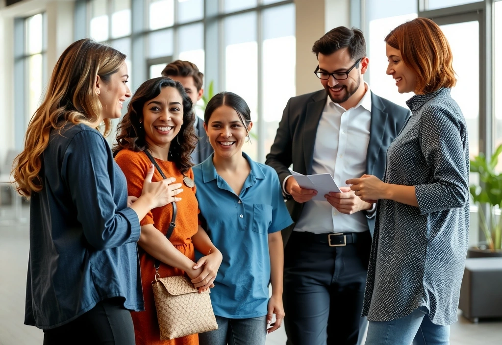 Grupa ludzi dyskutująca o zdrowiu i dobrym samopoczuciu